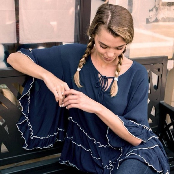 Rethm women’s boho blouse size large - Picture 2 of 7